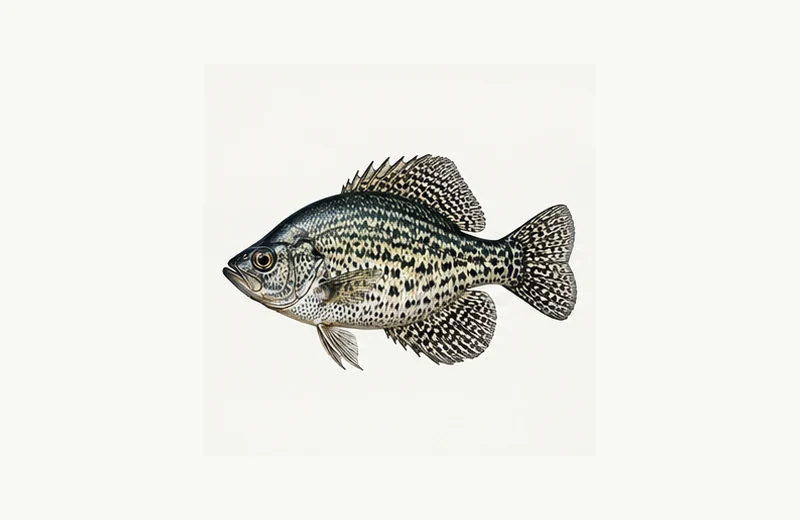 Realistic reference image of Black Crappie