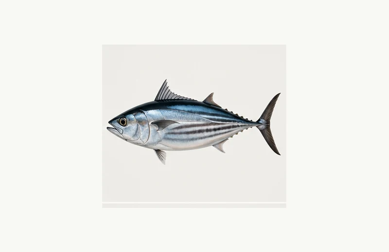 Realistic reference image of Pacific Bonito